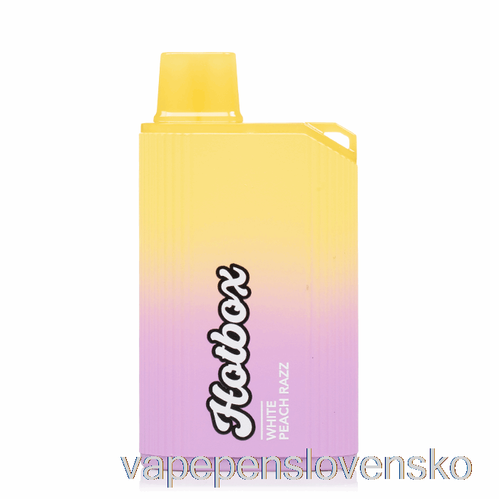 Puff Značky Hotbox 7500 Jednorazová Biela Broskyňová Razz Vape Cigareta
